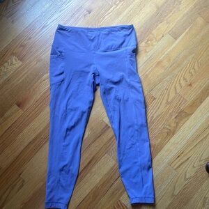 Yoga, licious, pale, purple leggings, athletic wear barely worn size large